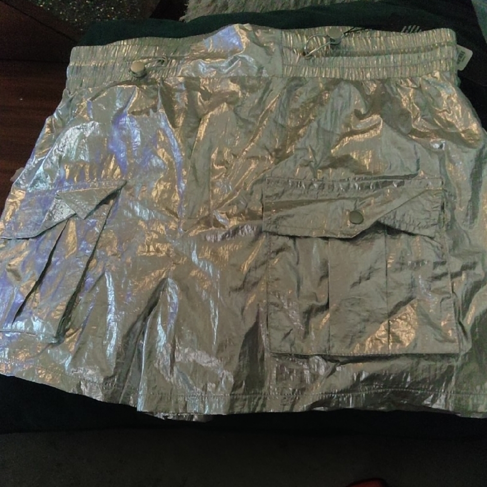 Fashion Nova Metallic Cargo Shorts